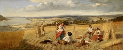Rest During Field Work in a Vast Landscape by Unbekannt Unbekannt